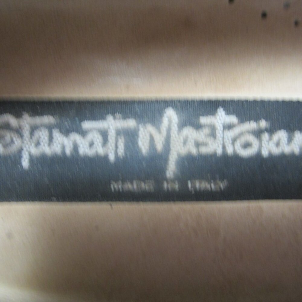STAMATI MASTROIANNI Ivory Leather Hand Made ITALY Loafers Men's Sz.8 - Picture 11 of 11